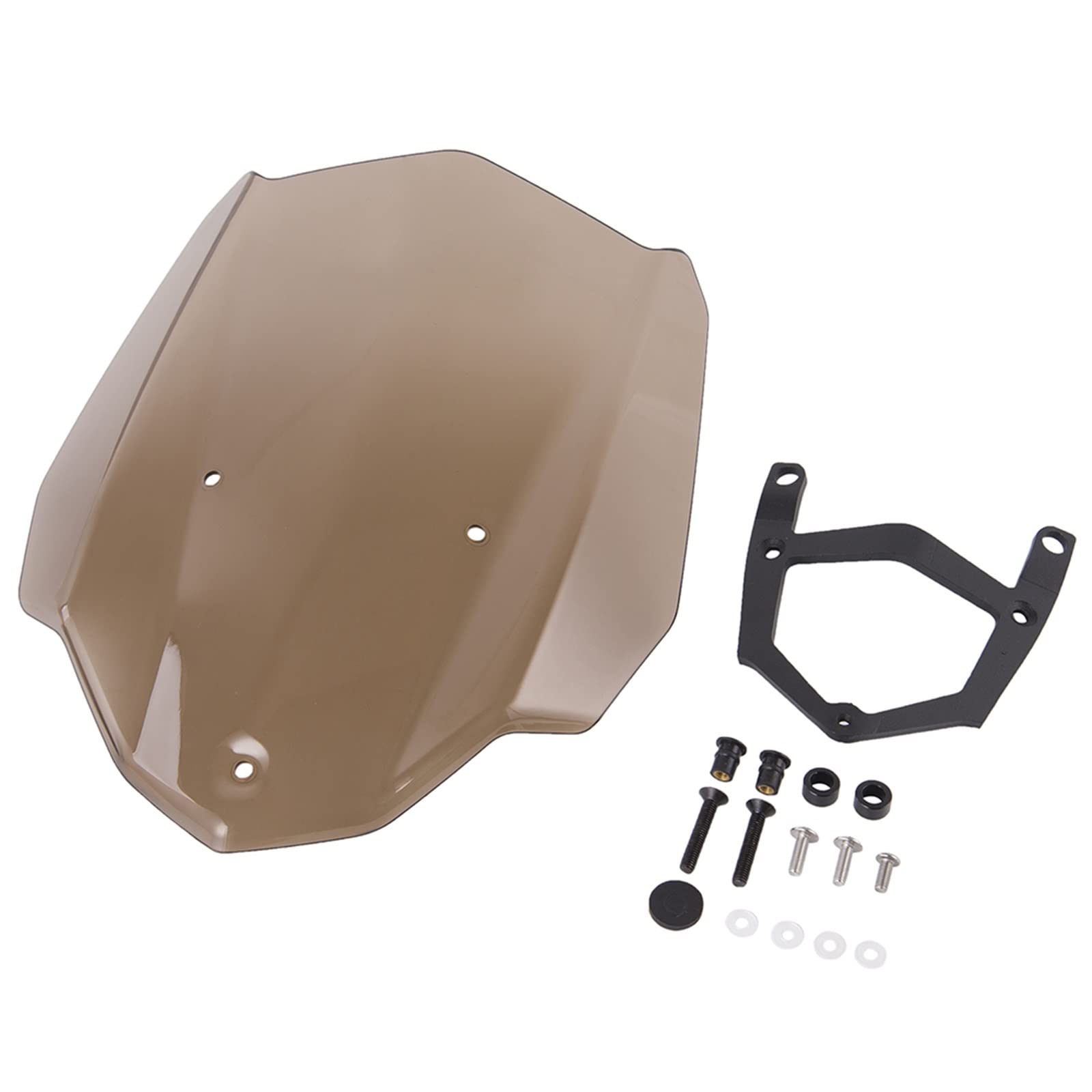 Windschild Spoiler Für Für MT-03 Für FZ-03 2016-2019 Motorrad Windschutz Windschutz Windabweiser(Braun) von SRQORT