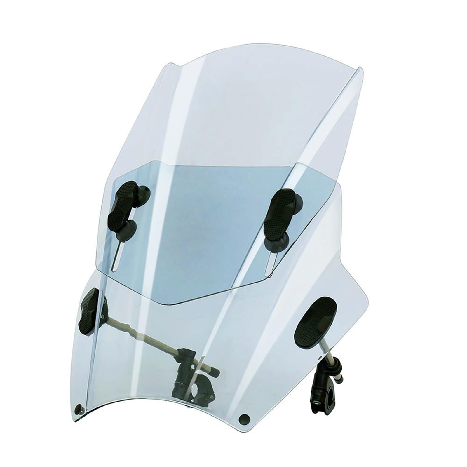 Windschild Spoiler Für Up & Down Verstellbare Universal-Motorrad-Windschutzscheiben-Windschutzscheibenabdeckungen(Grey) von SRQORT