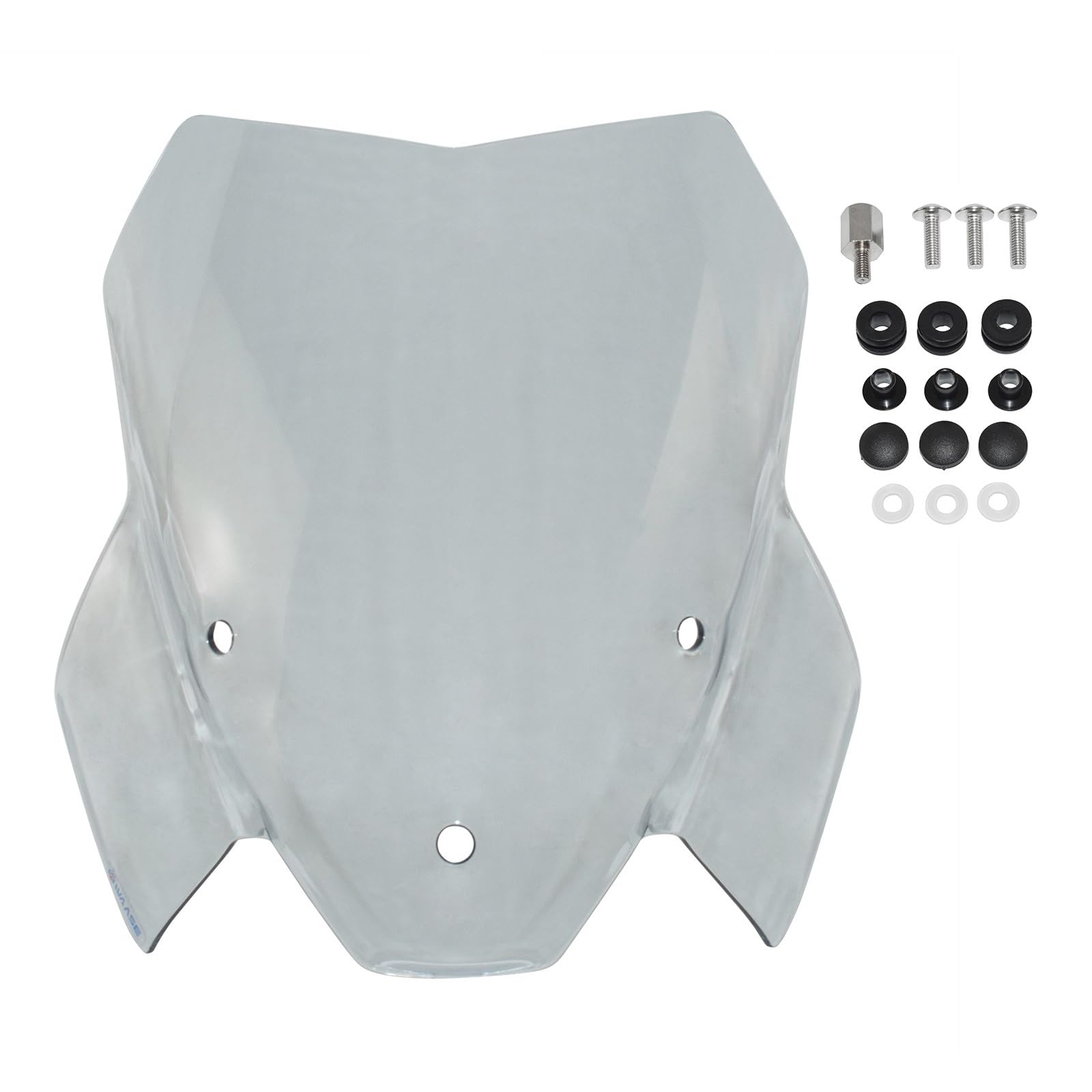 Windschild Spoiler Motorrad Frontscheibe Windschutzscheibe Bildschirm Schild Für S1000R 2021-2024(Smoke Gray) von SRQORT