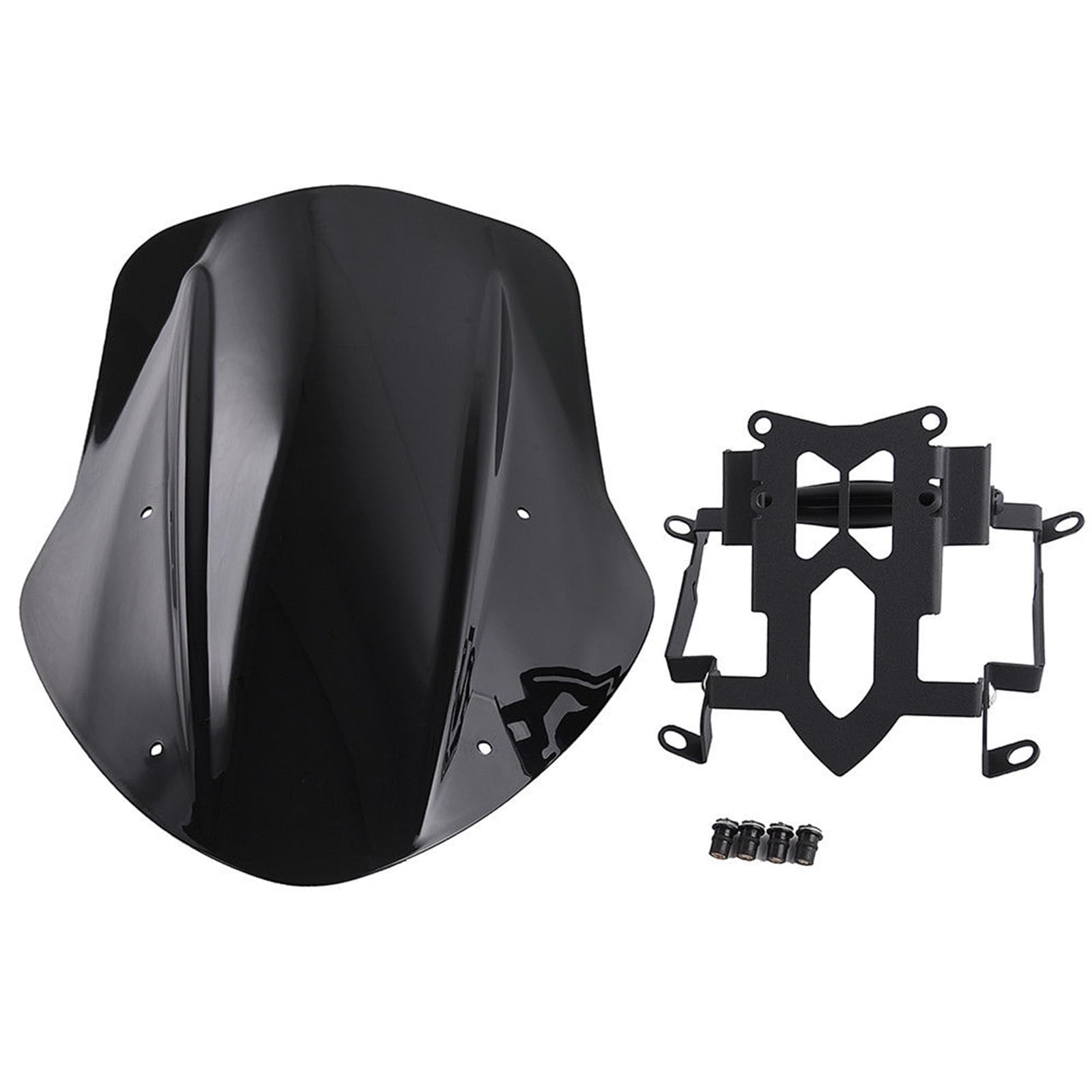 Windschild Spoiler Motorrad Touring Sport Windschutzscheibe Für Ducati Für Diavel 2014–2018(Smoke) von SRQORT