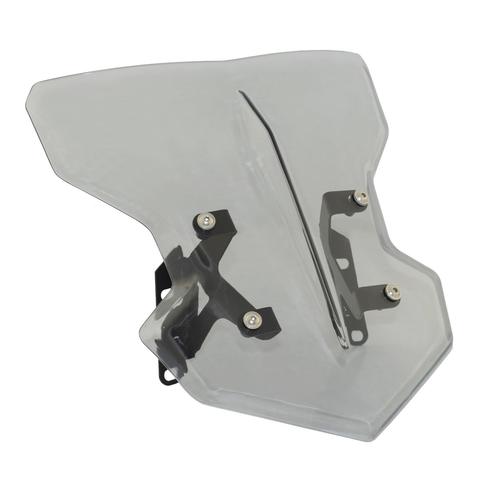 Windschild Spoiler Racing Motorrad Frontscheibe Mit Halterung Für Für MT-03 Für MT-25 2020 2021(Smoke Grey) von SRQORT