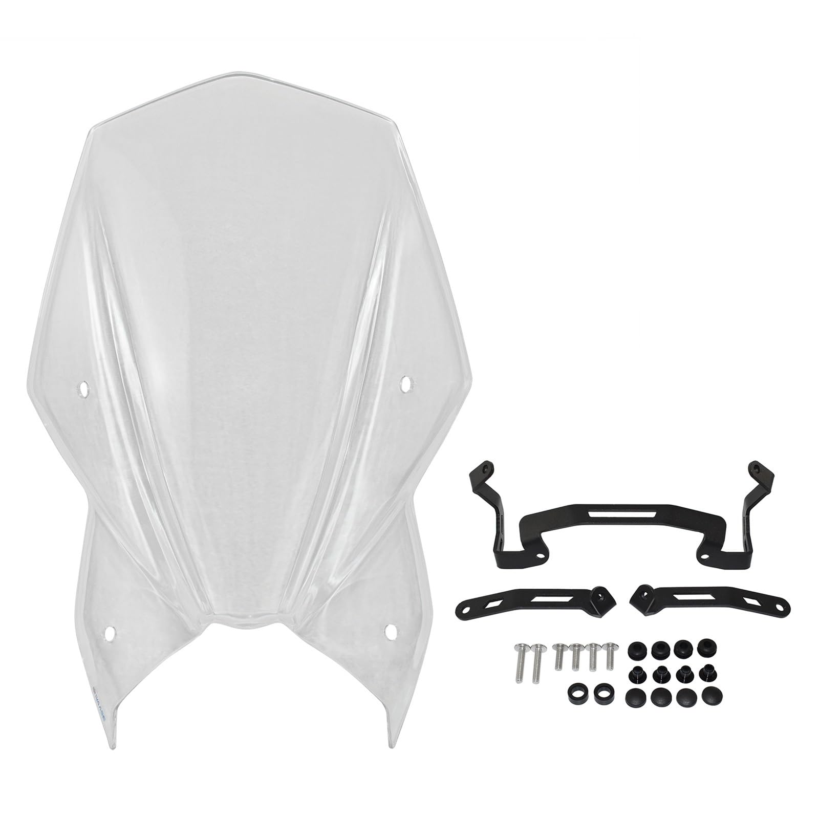 Windschild Spoiler Racing Motorrad Windschutzscheibe Halterung Für Suzuki Für GSXS 950 1000 2021 2022(Transparent) von SRQORT