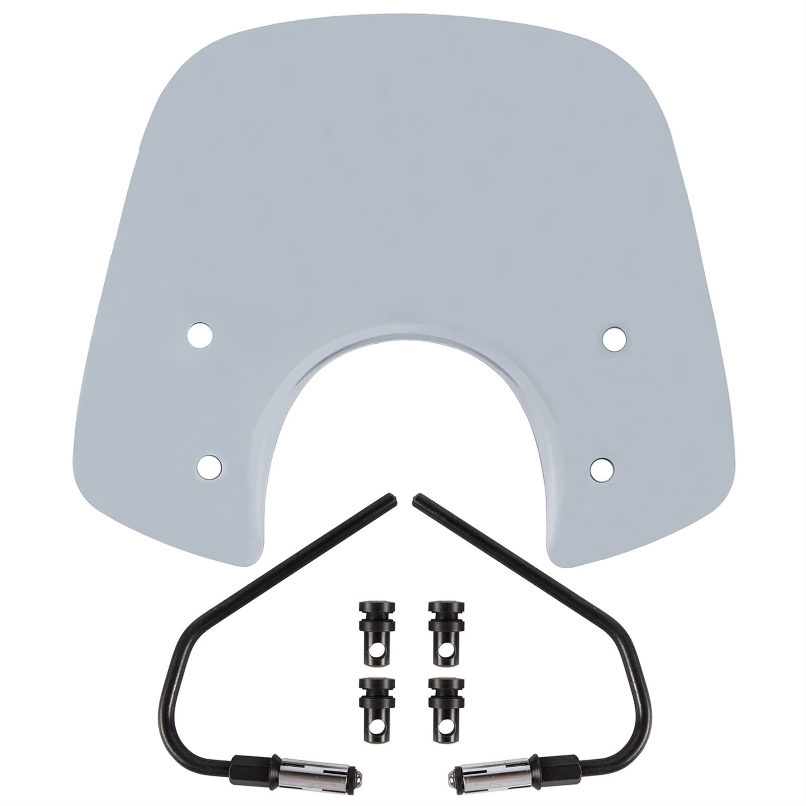 Windschild Spoiler Windschutzscheibe Windabweiser Für Vespa Für Primavera Für 50 125 150 2017–2022(Light Smoke) von SRQORT