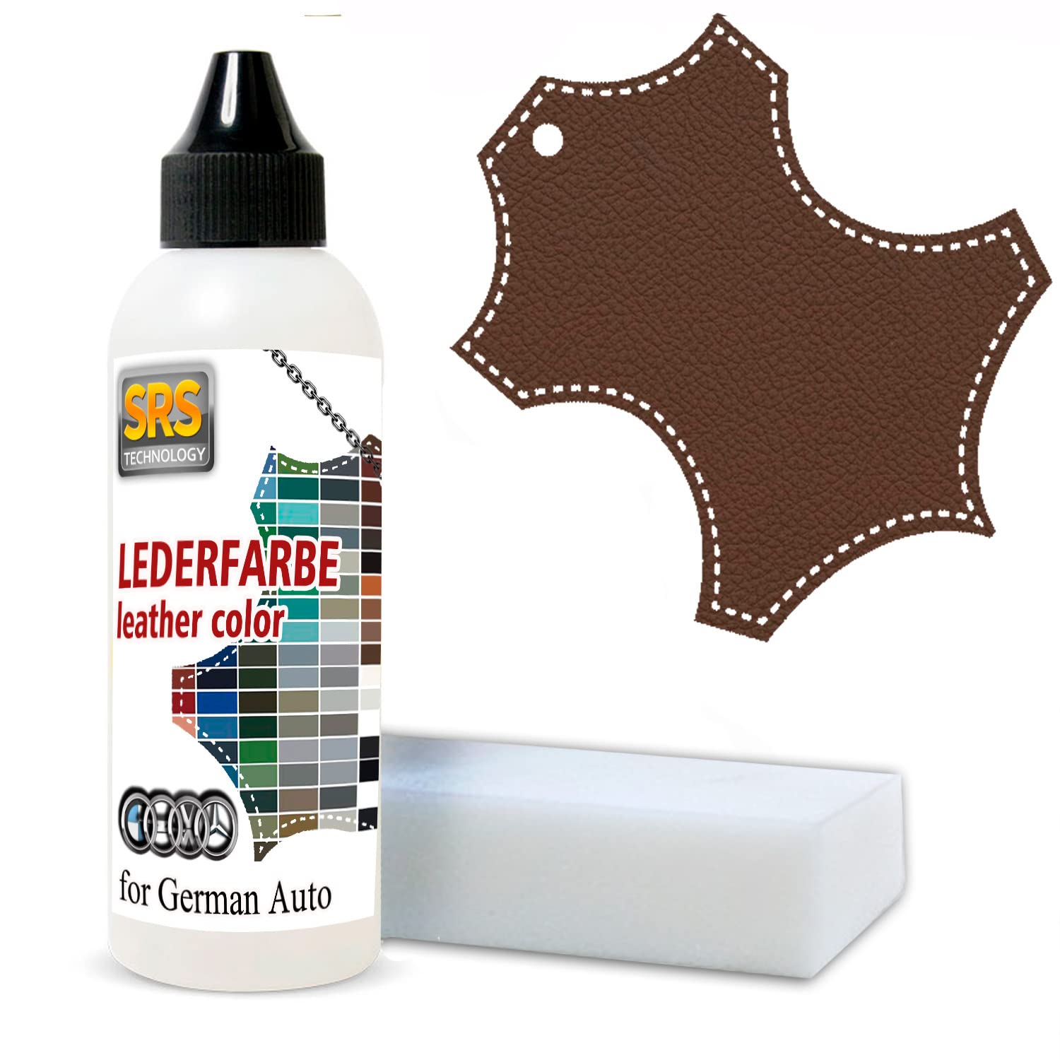 Professionelles Lederfarbe für BMW 100ml Dakota Color Passend Kunstleder und Leder Reparatur und Lederpflege Auto (Dakota terra) von SRS TECHNOLOGY