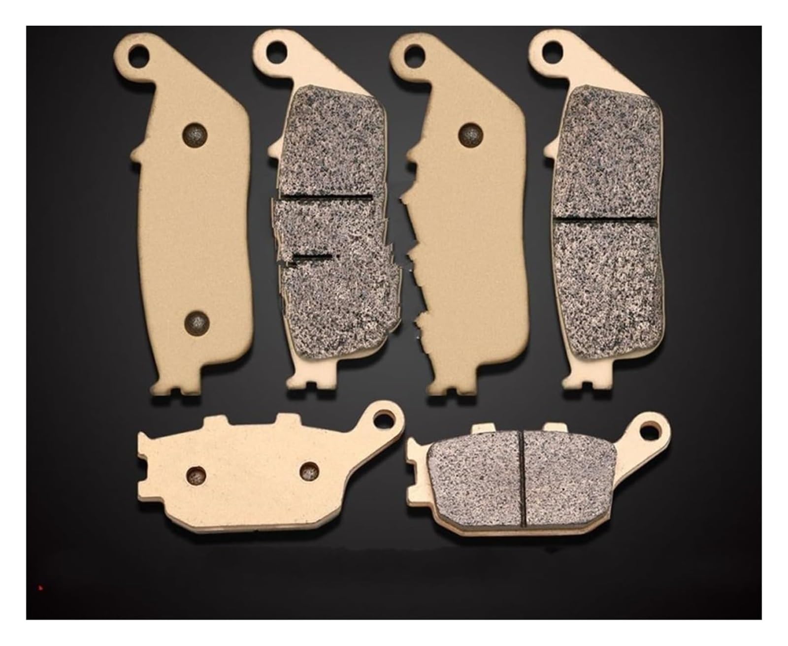 Bremsbeläge Für 599 F3 Für CB600F Für Hor&net Für CB750 Für CBF1000F Motorrad-Bremsbeläge Auf Kupferbasis Vorne Hinten Bremsbelagsatz(Front N Rear (3prs)) von SRVSQTPTVK