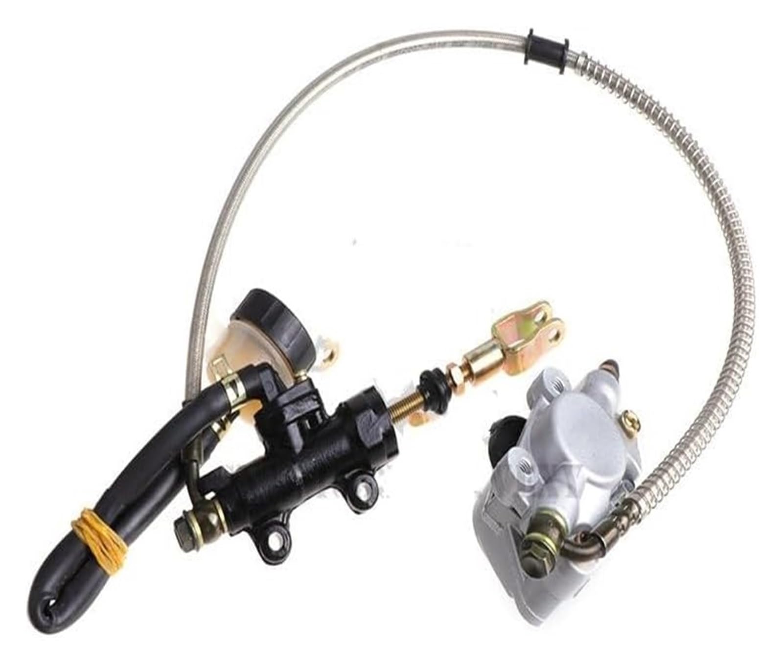 Bremsbeläge Für ATV Für Gokart 110cc 125cc 200cc 250cc Motorradbremsbeläge Motorrad Hinten Scheibenbremse Montage Bremssattel Zylinder Dirt Pit Bike Bremsbelagsatz(Foot Brake) von SRVSQTPTVK