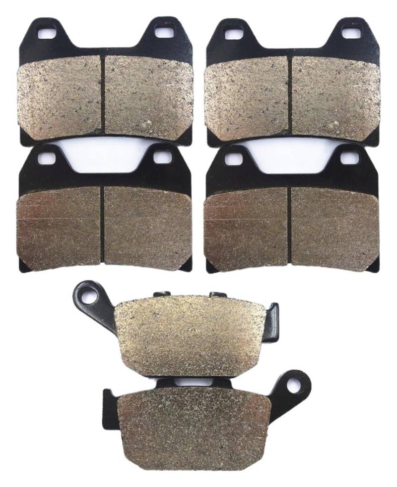 Bremsbeläge Für CB 400 F3V Für Superfour 1997 Für CB400 Onroad Vorne Links Rechts Hinten Motorrad Bremsbeläge Scheibenbremsbeläge Set Bremsbelagsatz(Copper Set) von SRVSQTPTVK