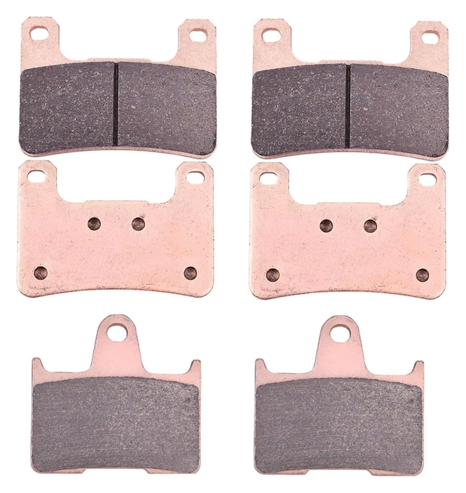Bremsbeläge Für Suz&uki Für GSX-R 600 Für GSX-R 750 2004-2010 Für GSX-R 1000 2004-2011 600CC Vorne Hinten Bremsbeläge Set Motorrad Teile Bremsbeläge Bremsbelagsatz(1set Copper) von SRVSQTPTVK