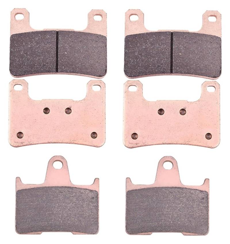 Bremsbeläge Für Suz&uki Für GSX-R 600 Für GSX-R 750 2004-2010 Für GSX-R 1000 2004-2011 600CC Vorne Hinten Bremsbeläge Set Motorrad Teile Bremsbeläge Bremsbelagsatz(1set Copper) von SRVSQTPTVK