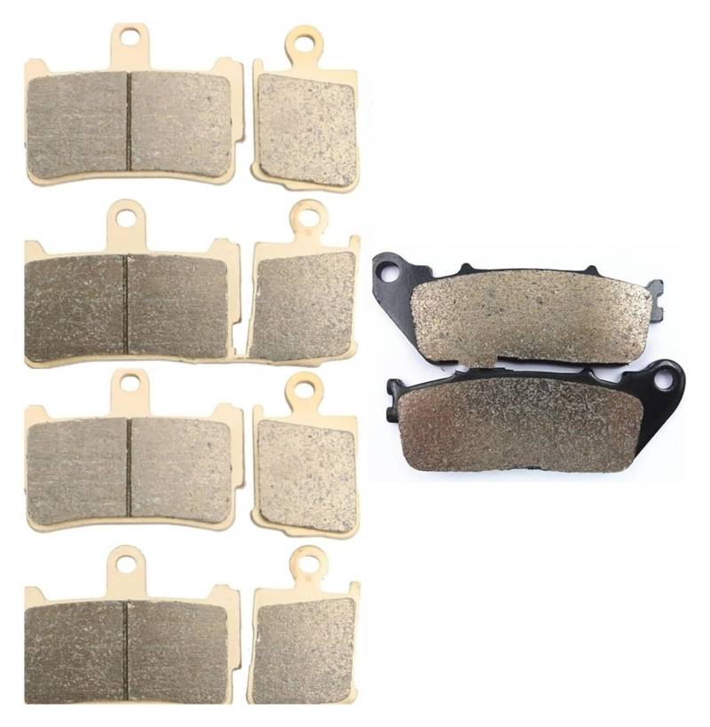 Bremsbeläge Für VFR 1200 FA Für FB Für FDA/FDB 2010-2015 Vorne Links Rechts + Hinten Onroad Bremsbelag Set Motorrad Bremsbeläge Bremsbelagsatz(D Set) von SRVSQTPTVK
