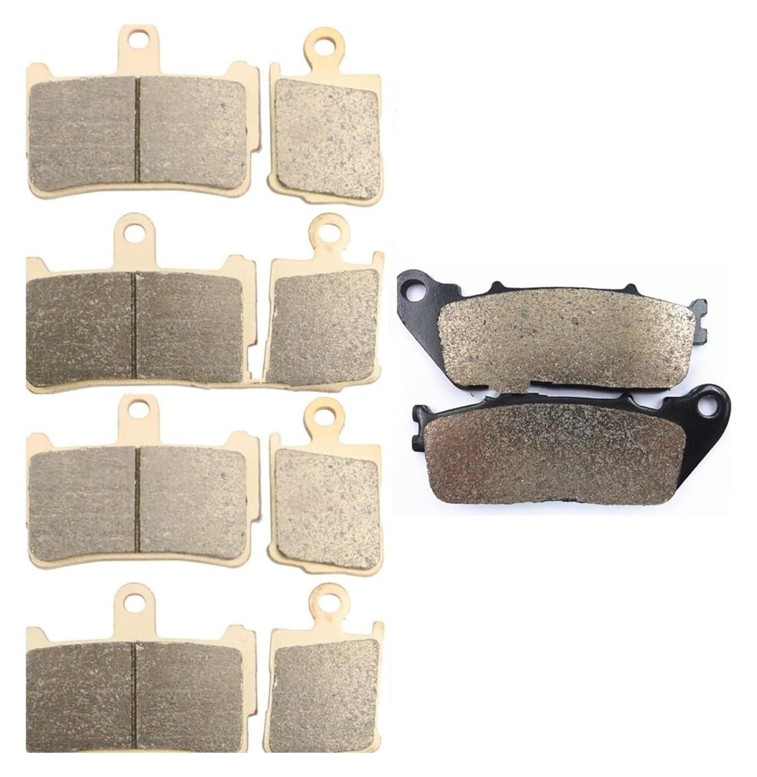 Bremsbeläge Für VFR 1200 FA Für FB Für FDA/FDB 2010-2015 Vorne Links Rechts + Hinten Onroad Bremsbelag Set Motorrad Bremsbeläge Bremsbelagsatz(D Set) von SRVSQTPTVK