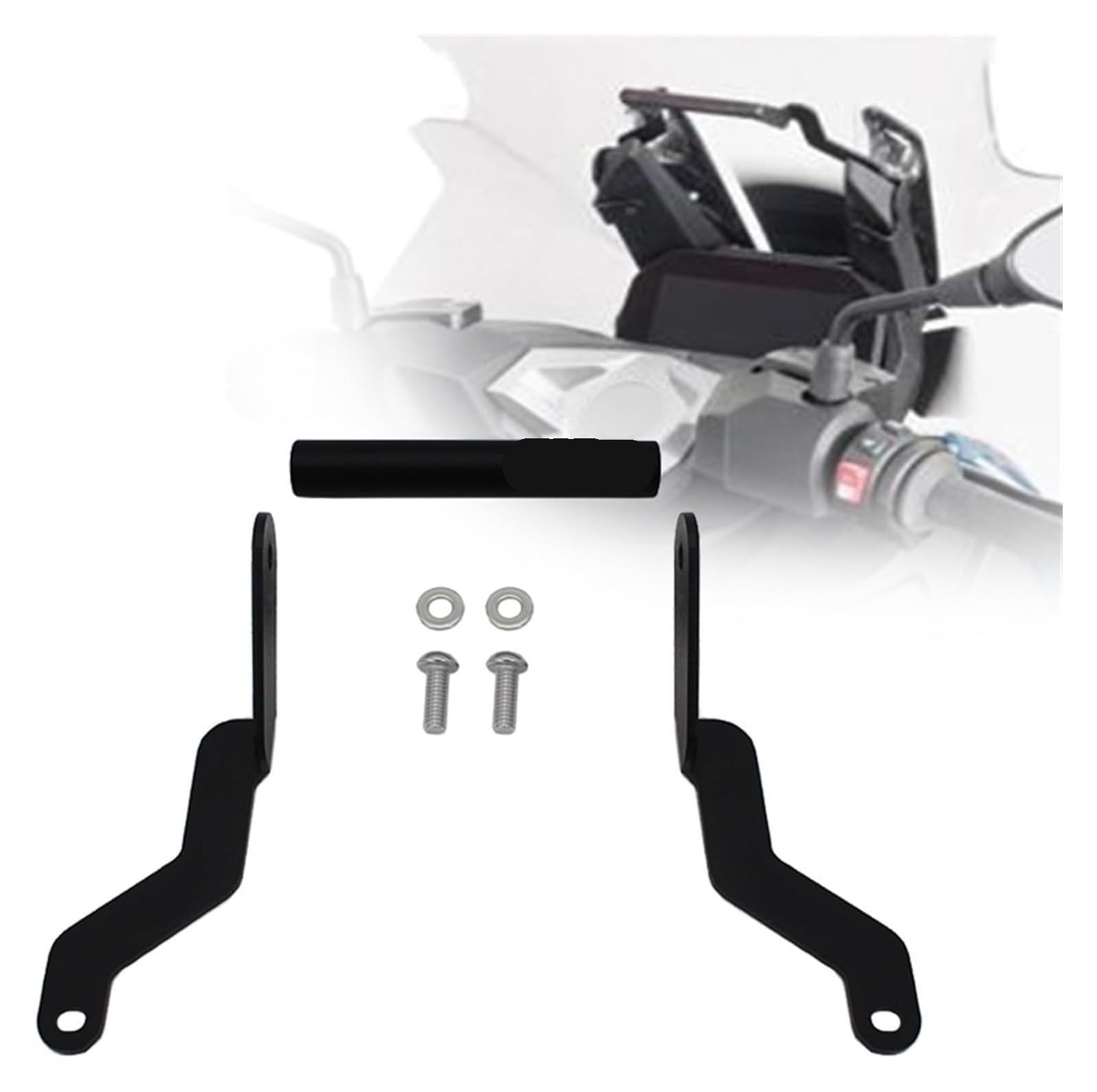 Motorrad Navigationshalterung GPS Für B&MW C400X C 400 X 400X C400 2019 GPS-Smartphone-Navigationshalterung Adapter Montagehalter Unterstützung(12mm) von SRVSQTPTVK