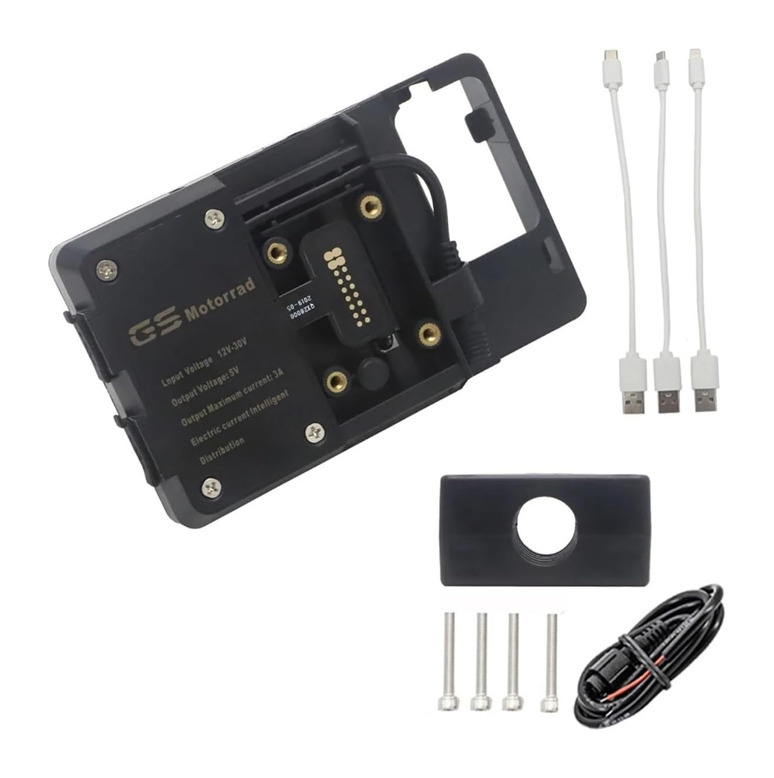 Motorrad Navigationshalterung GPS Für B&MW Für R1200GS LC Für Adventure S1000XR R1200RS R1200R Motorrad Ladegerät Handy Halter Stehen USB Navigation Halterung(-06-USB 16mm Clip) von SRVSQTPTVK