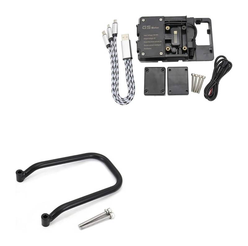 Motorrad Navigationshalterung GPS Für B&MW Für S1000XR 2020-2024 Motorrad Navigation Halterung Handy GPS Platte Halterung Telefon Halter(BC) von SRVSQTPTVK