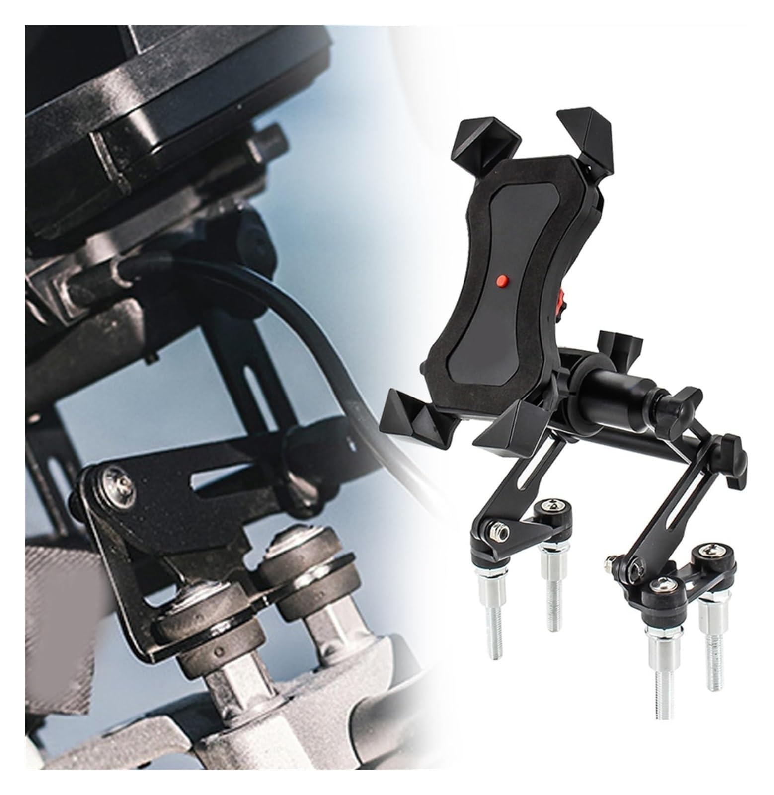 Motorrad Navigationshalterung GPS Für B&MW G 650 X Einstellbare Verlängern Telefon Navigation Halterung GPS Platte Telefon Ständer Halter(Set B) von SRVSQTPTVK