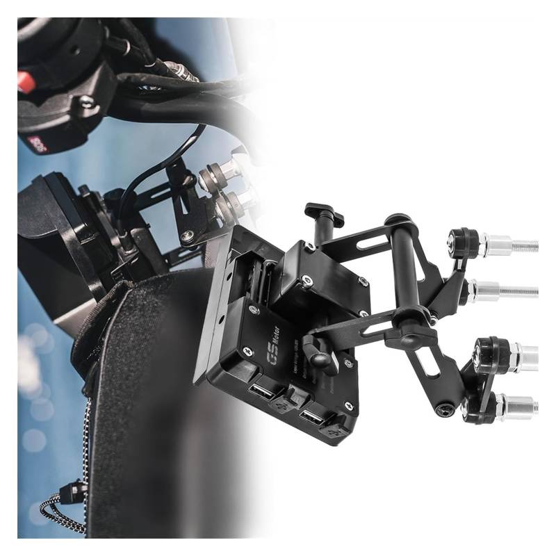 Motorrad Navigationshalterung GPS Für B&MW G 650 X Für Country Motorrad Einstellbare Verlängerung Telefon Navigation Halterung GPS Platte Telefon Ständer Halter(Set a) von SRVSQTPTVK