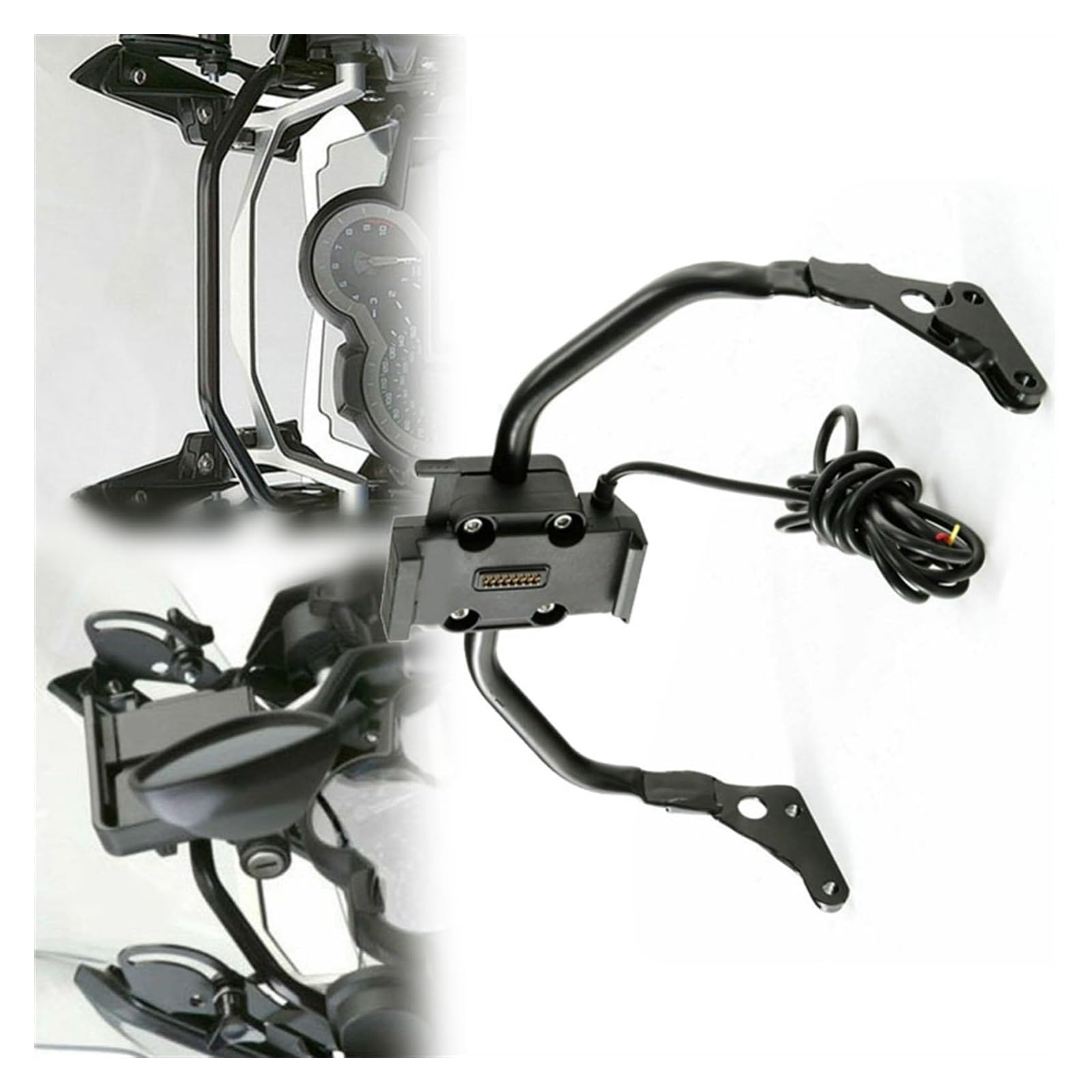 Motorrad Navigationshalterung GPS Für B&MW R1200GS ADV 2013-2021 Zubehör Motorrad Lenker Halterung GPS Navigation Halter(1 Set) von SRVSQTPTVK