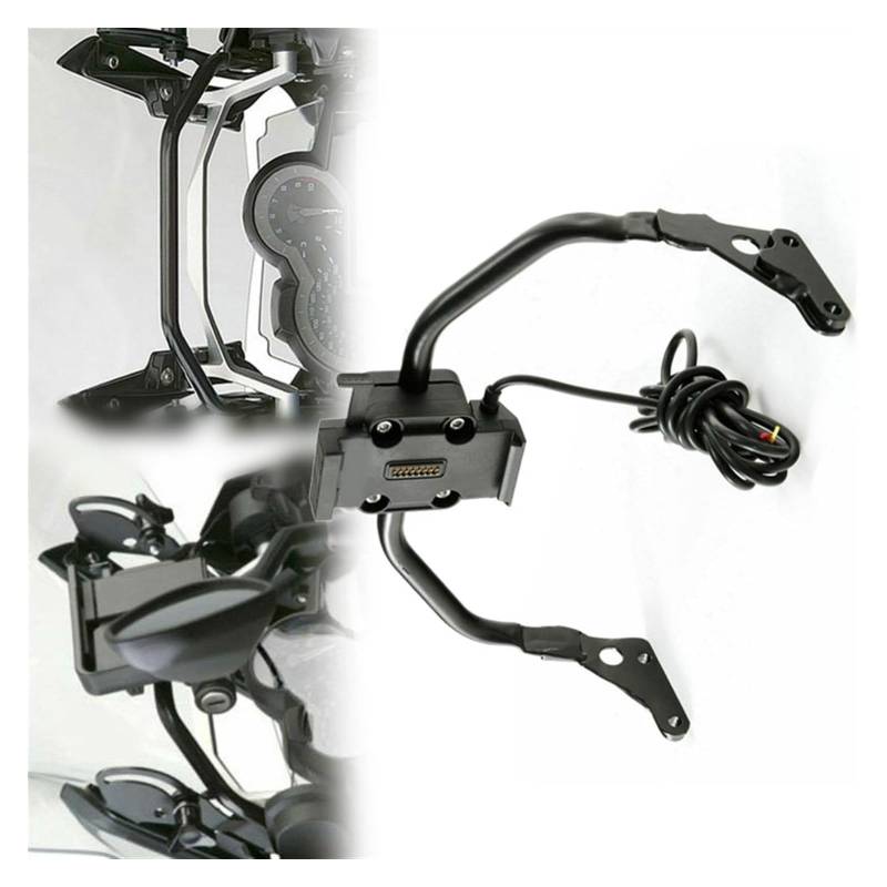 Motorrad Navigationshalterung GPS Für B&MW R1200GS ADV 2013-2021 Zubehör Motorrad Lenker Halterung GPS Navigation Halter(1 Set) von SRVSQTPTVK