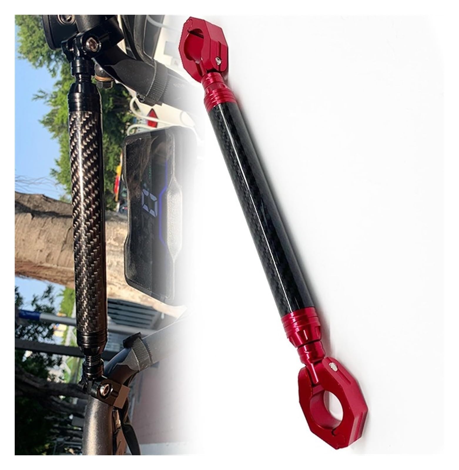 Motorrad Navigationshalterung GPS Für CB150R CB125R CB300R CB250R CB650R CB1000R 22MM Lenker Balance Bar Handy-Navigation Halterung(rot) von SRVSQTPTVK
