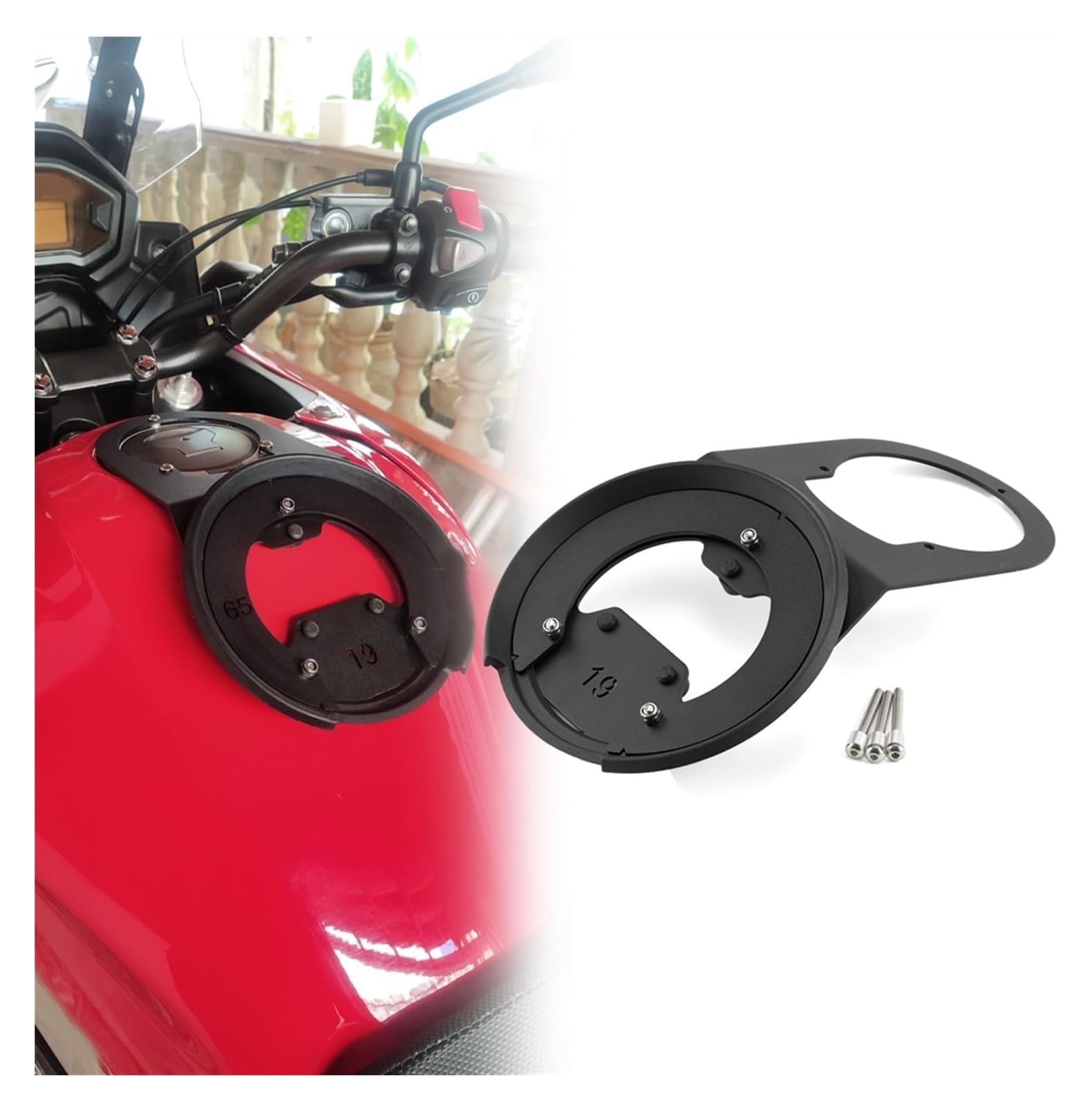 Motorrad Navigationshalterung GPS Für CB500X CB 500 X 2019-2023 500X Motorrad wasserdichte Gepäck Navigation Racing Tasche Rucksack Tank Taschen Tanklock(Tanklock Bracket) von SRVSQTPTVK