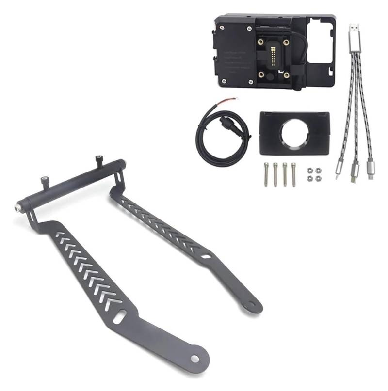 Motorrad Navigationshalterung GPS Für Cyclone RT3 RT 3 Expansion Stand Multifunktions Querlatte Motorrad Telefon GPS Halterung Navigation Halterung USB Drahtlose Aufladen(22mm USB Stand) von SRVSQTPTVK