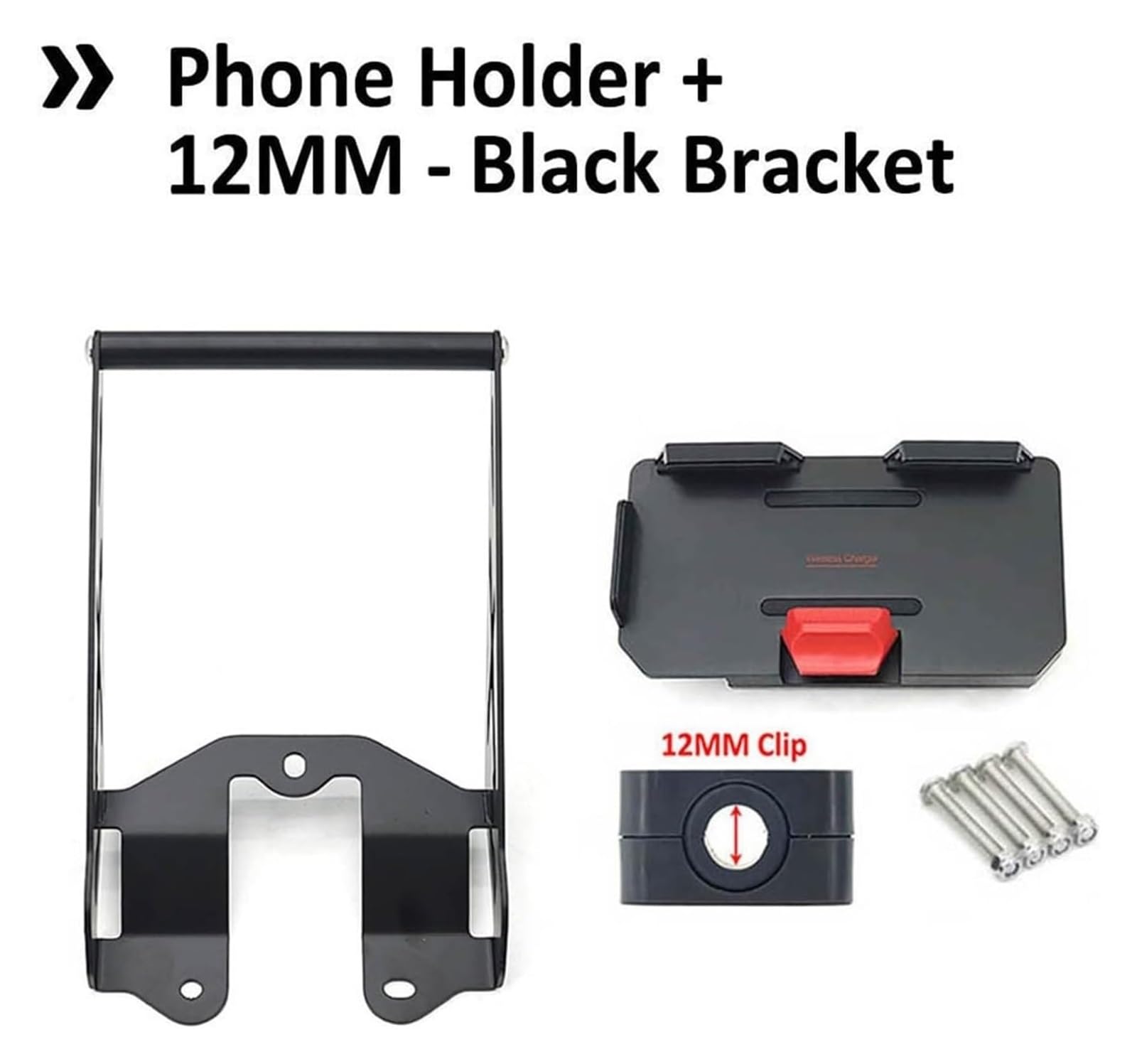 Motorrad Navigationshalterung GPS Für D&ucati Für Desert X Für DesertX 937 2022 2023 12MM 22MM Motorrad USB Drahtlose Ladegerät GPS Telefon Halter Navigation Halterung Montieren(12mm - a Set) von SRVSQTPTVK