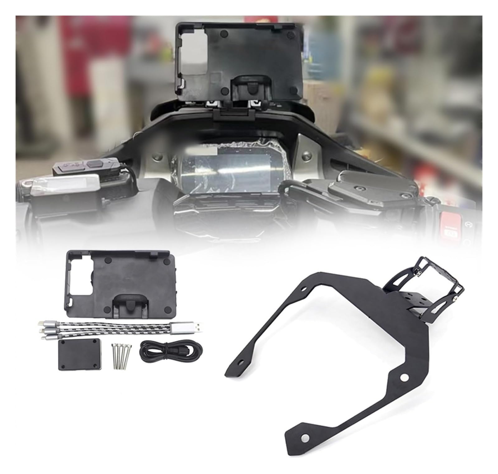 Motorrad Navigationshalterung GPS Für FO&RZA 750 Für Forza750 Für FO&RZA 750 NSS750 Navigationsständerhalter Telefon Handy GPS-Plattenhalterung Halterung(A) von SRVSQTPTVK