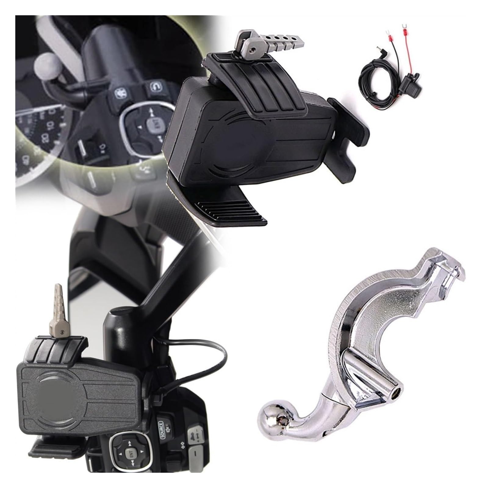 Motorrad Navigationshalterung GPS Für Goldwing GL 1800 F6B GL1800 DCT 2018 2019 2020 2021 Drahtlose Lade GPS Telefon Halter Navigation Halterung Motorrad Navigationshalterung GPS Für Goldwing GL 1800 F6B GL1800 DCT 2018 2019 2020 2021 Drahtlose Lade GPS Telefon Halter Navigation Halterung von SRVSQTPTVK