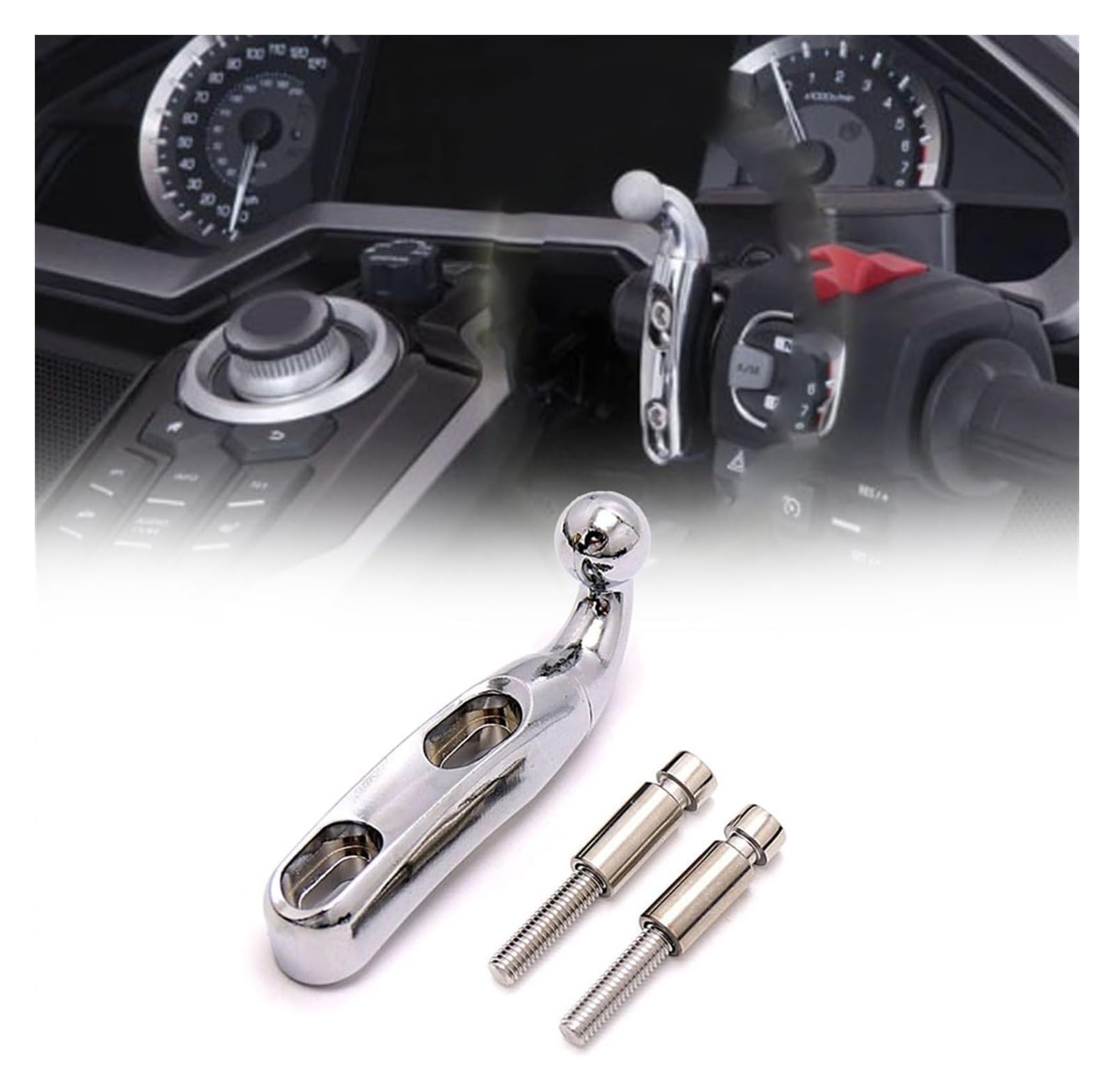 Motorrad Navigationshalterung GPS Für Goldwing GL1800 F6B 2018-2021 Motorrad Drahtlose Lade GPS Telefon Halter Navigation Halterung(D) von SRVSQTPTVK