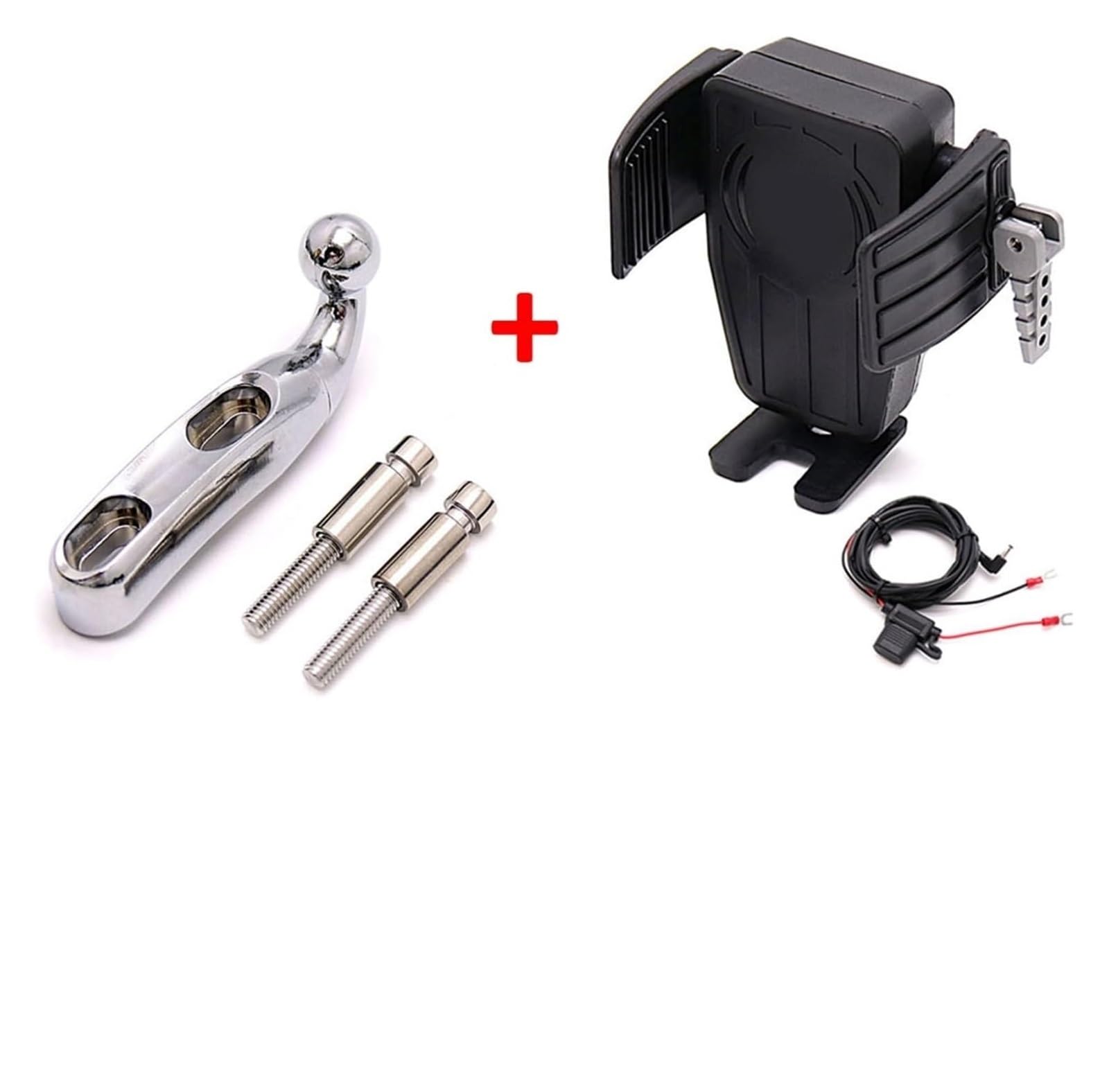 Motorrad Navigationshalterung GPS Für Goldwing Tour DCT 2018 2019 2020 2021 Drahtlose Lade GPS Telefon Halter Navigation Halterung(Ad) von SRVSQTPTVK