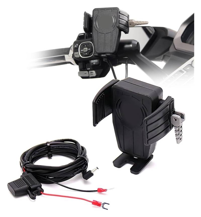 Motorrad Navigationshalterung GPS Für H&Arley Für Davidson Für Electra Für Glide Für Ultra Für Limited Drahtlose Schnelle Lade Motorrad GPS Telefon Halter Navigation Halterung von SRVSQTPTVK