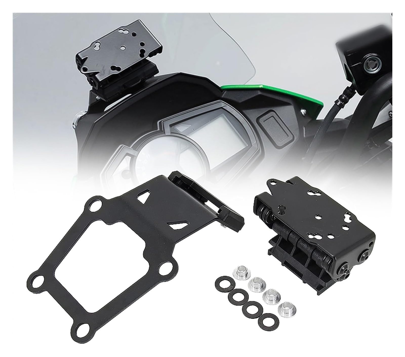 Motorrad Navigationshalterung GPS Für Kawa&saki Für Versys-X300 2016 2017 2018 2019 2020 2021 Navigation Halterung GPS Halterung Motorrad Zubehör(E) von SRVSQTPTVK