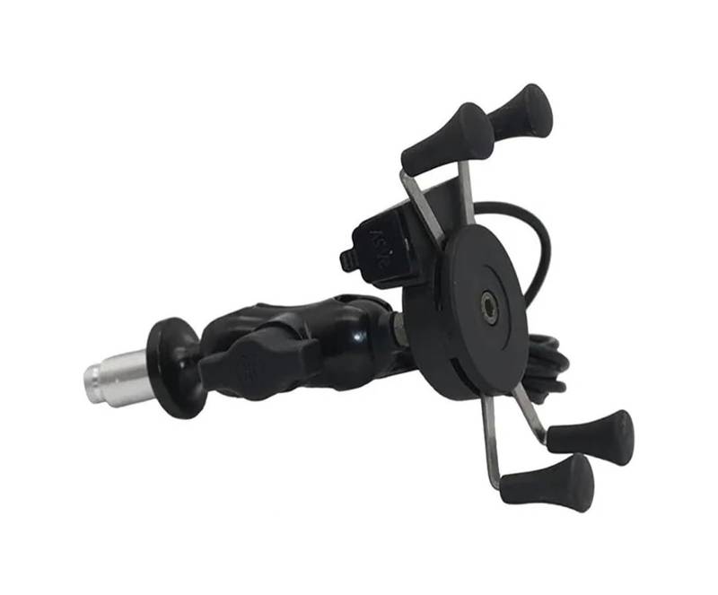 Motorrad Navigationshalterung GPS Für Kawa&saki Für ZX-14R Für Ninja 2006-2017 Motorrad Gabel Vorbau Telefon Halter Halterung Mit USB Ladegerät GPS Navigation Halterung(with Charger) von SRVSQTPTVK