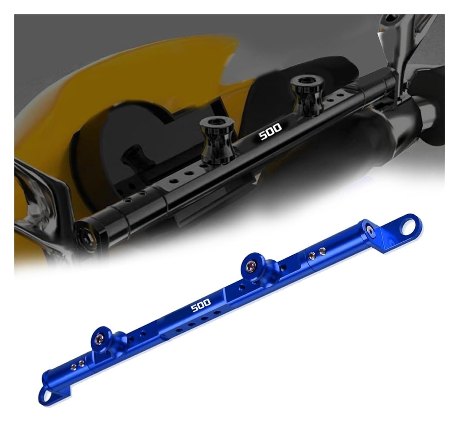 Motorrad Navigationshalterung GPS Für Kawa&saki KLE500 KLE 500 1991-2007 Zubehör Motorrad Lenker Balance Bar Lenkung Hebel Navigation Halterung Halter(Blue 500) von SRVSQTPTVK