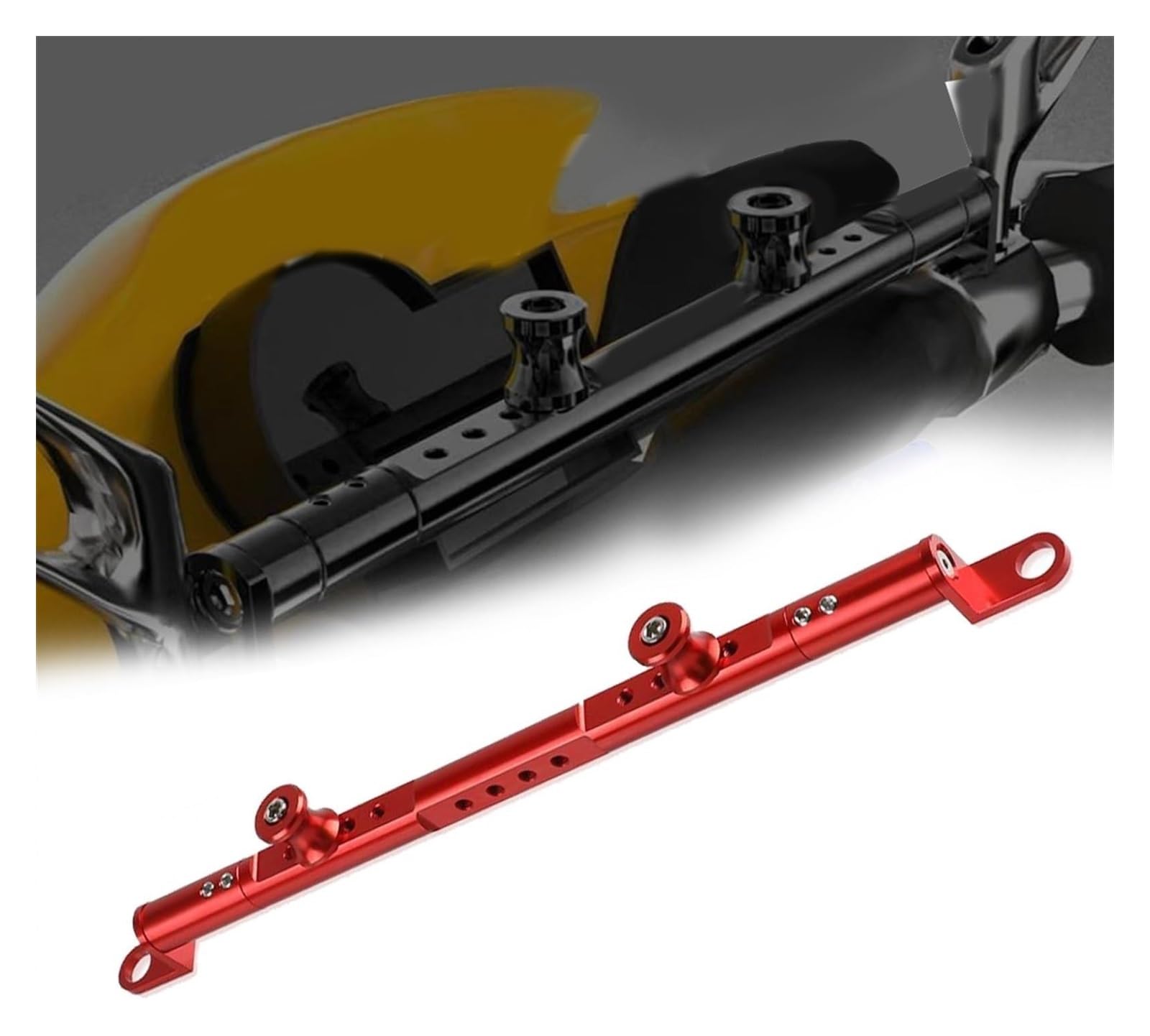 Motorrad Navigationshalterung GPS Für Kawa&saki KLE500 KLE 500 1991-2007 Zubehör Motorrad Lenker Balance Bar Lenkung Hebel Navigation Halterung Halter(rot) von SRVSQTPTVK