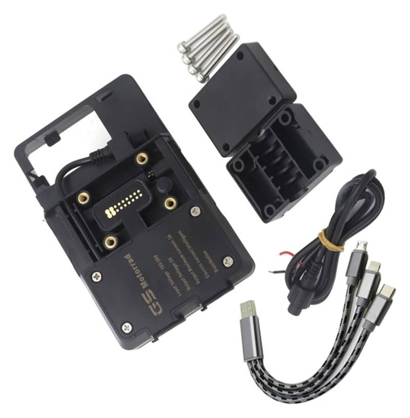 Motorrad Navigationshalterung GPS Für Moto Für Guzzi V85 TT V85TT 2019 2020 Motorrad Ständer Halter Telefon Handy GPS Navigation Platte Halterung Zubehör(Mobile Phone Base) von SRVSQTPTVK