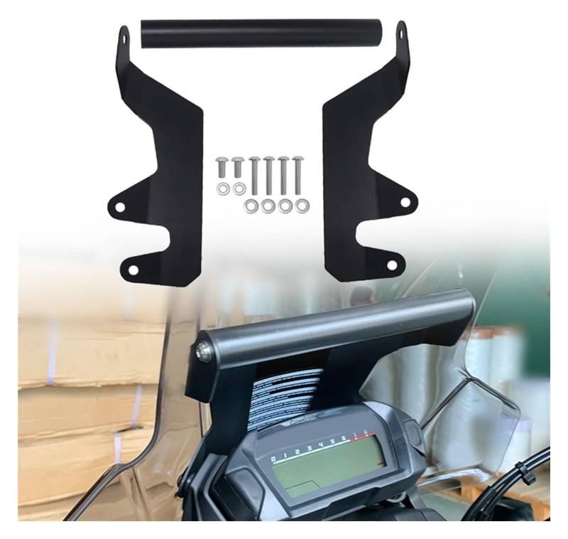 Motorrad Navigationshalterung GPS Für NC750X 2014 2015 NC750 X Motorrad Telefon Halter Stehen GPS Navigation Platte Halterung Zubehör(Schwarz) von SRVSQTPTVK