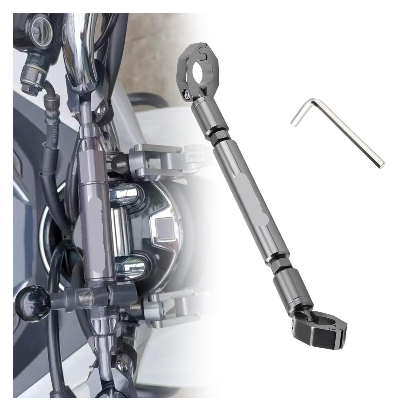 Motorrad Navigationshalterung GPS Für PCX 125 150 160 PCX160 Einstellbare Lenker Balance Bar Navigation Handy Halterung GPS(Grey) von SRVSQTPTVK