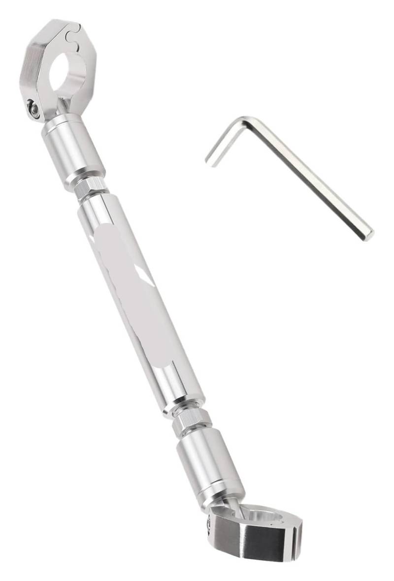 Motorrad Navigationshalterung GPS Für SYM Für CROX 50 125 150 RX Für CROX150 Motorradzubehör Einstellbarer Lenker Balance Bar Navigation Handyhalterung GPS(Silber) von SRVSQTPTVK