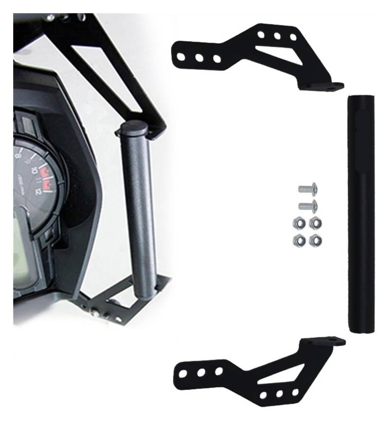 Motorrad Navigationshalterung GPS Für Suz&uki DL650 XT 2017 2018 2019 2020 2021 2022 Motorrad Telefon Halter Stehen GPS Navigation Platte Halterung Zubehör(1) von SRVSQTPTVK