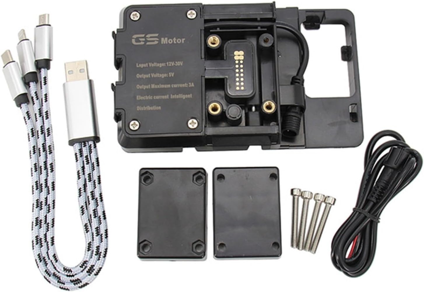 Motorrad Navigationshalterung GPS Für Suz&uki Für V&Strom 1050XT 2019 2020 2021 Smartphone-Navigation GPS Platte Halterung Anzupassen Halter Kit(D) von SRVSQTPTVK