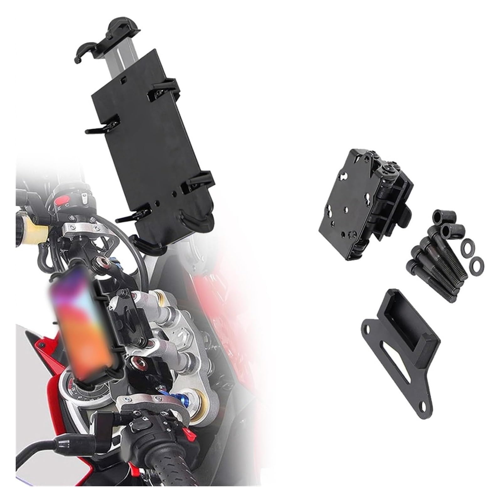 Motorrad Navigationshalterung GPS Für T&riumph Für Speed ​​Für Twin 2018 2019 2020 2021 Navigation Telefon Halterung GPS Platte Halterung Halter USB(B) von SRVSQTPTVK