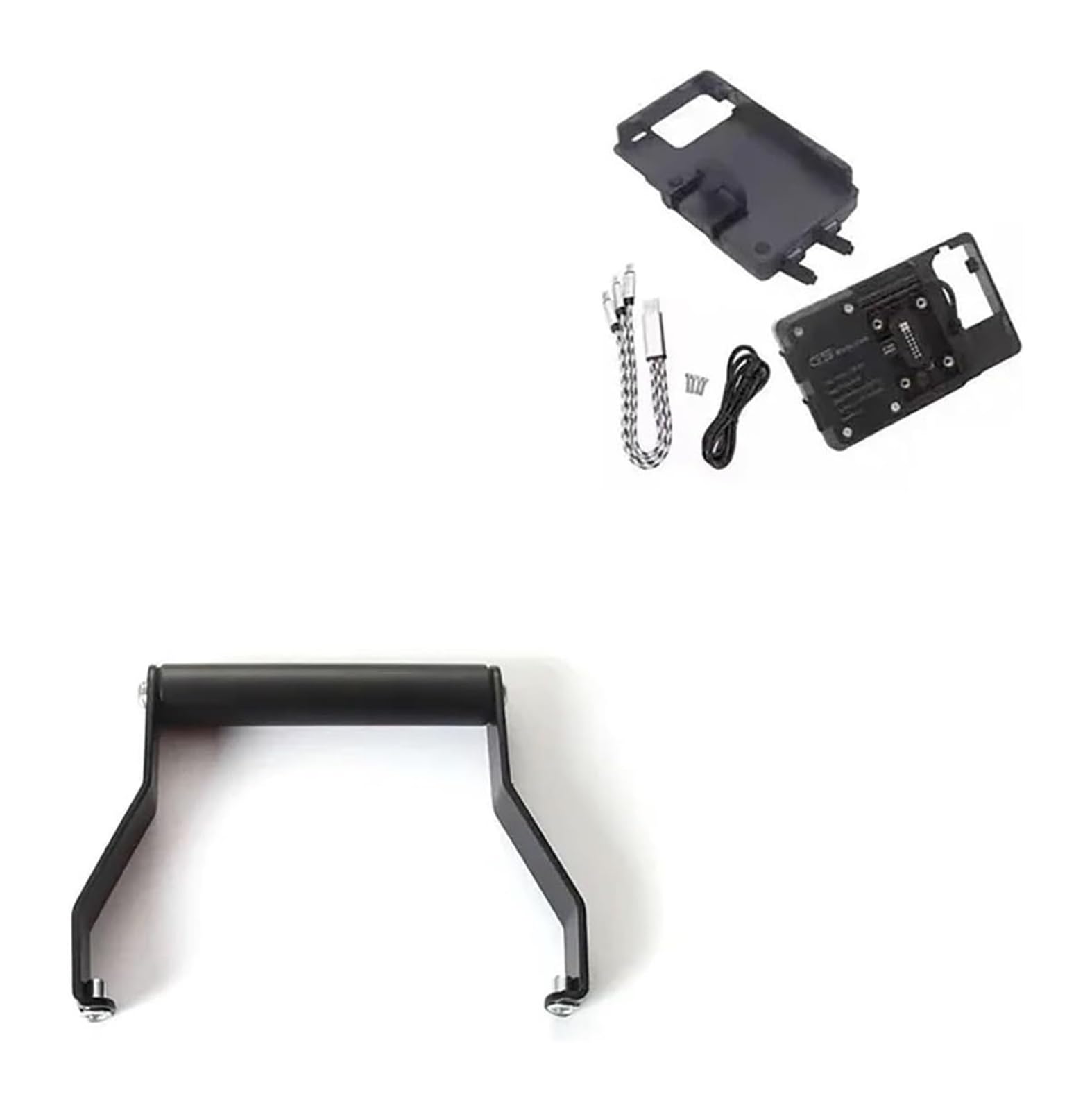 Motorrad Navigationshalterung GPS Für Tiger 660 2022 2023 Zubehör Motorrad GPS Handy-Navigation Halterung Aluminium 22mm Halterung(A Set) von SRVSQTPTVK