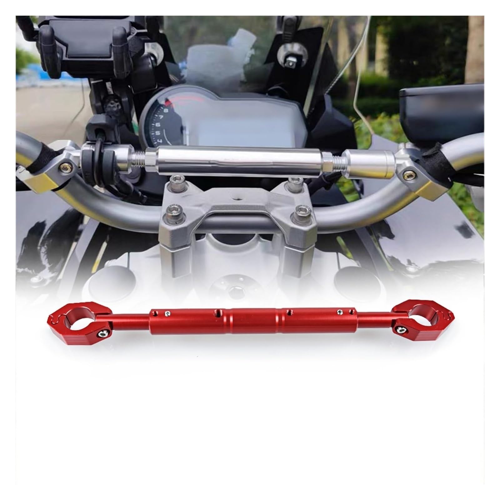 Motorrad Navigationshalterung GPS Für XADV750 XADV X-ADV 750 2017-2023 Zubehör Motorrad Lenker Balance Bar Lenkung Hebel Navigation Halterung GPS(A red) von SRVSQTPTVK