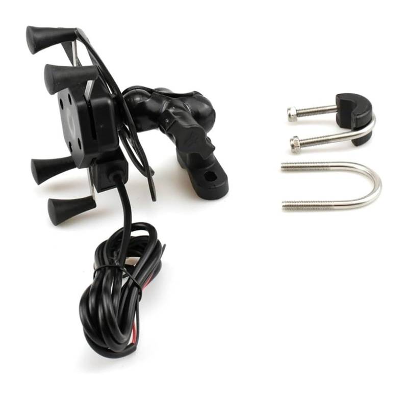 Motorrad Navigationshalterung GPS Für YZFR1 YZFR6 2003-2018 YZFR6S 2006-2009 Motorrad GPS Navigation Halterung Telefon Halter USB Ladegerät(-03-B) von SRVSQTPTVK