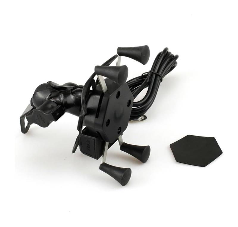 Motorrad Navigationshalterung GPS Für YZFR1 YZFR6 2003-2018 YZFR6S 2006-2009 Motorrad GPS Navigation Halterung Telefon Halter USB Ladegerät(-04-C) von SRVSQTPTVK