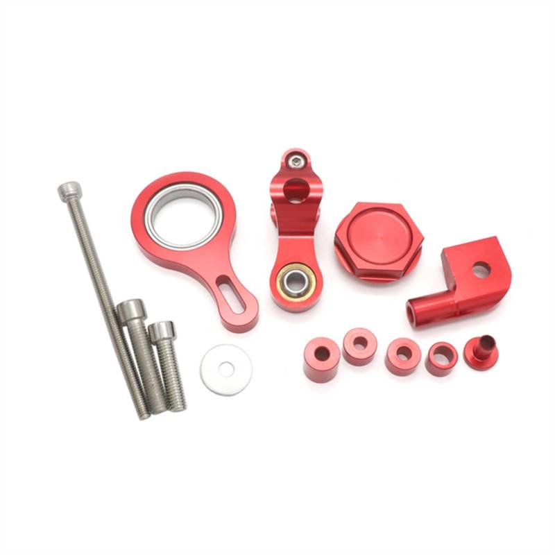 Motorrad Stabilisator Lenkungsdämpfer Für YZF R1 2002-2016 Für YZF R6 2006-2020 CNC Aluminium Einstellbare Motorräder Lenkung Stabilisieren Dämpfer Halterung Montieren(4) von SRVSQTPTVK