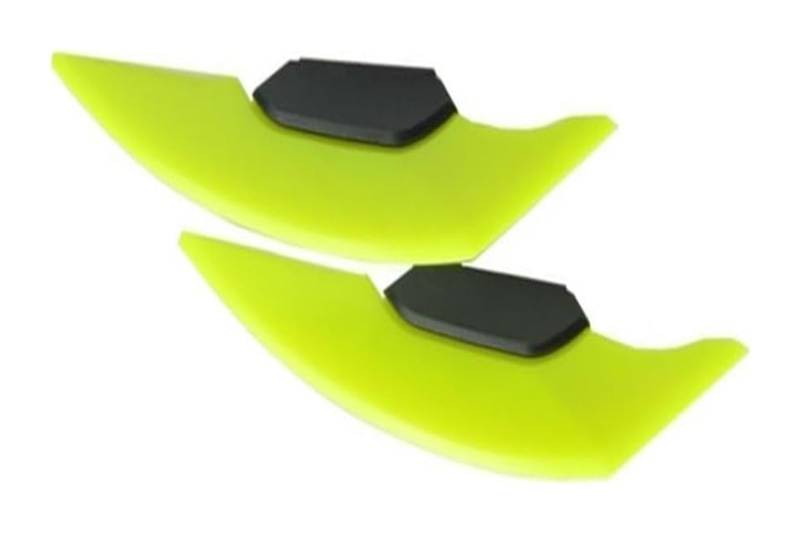 Seitenluftkanal Abdeckung 1 Paar Universal Motorrad Winglet Aerodynamischer Spoiler Dynamischer Flügel Dekoration Aufkleber Motorrad Roller Seitenverkleidung(Gelb) von SRVSQTPTVK