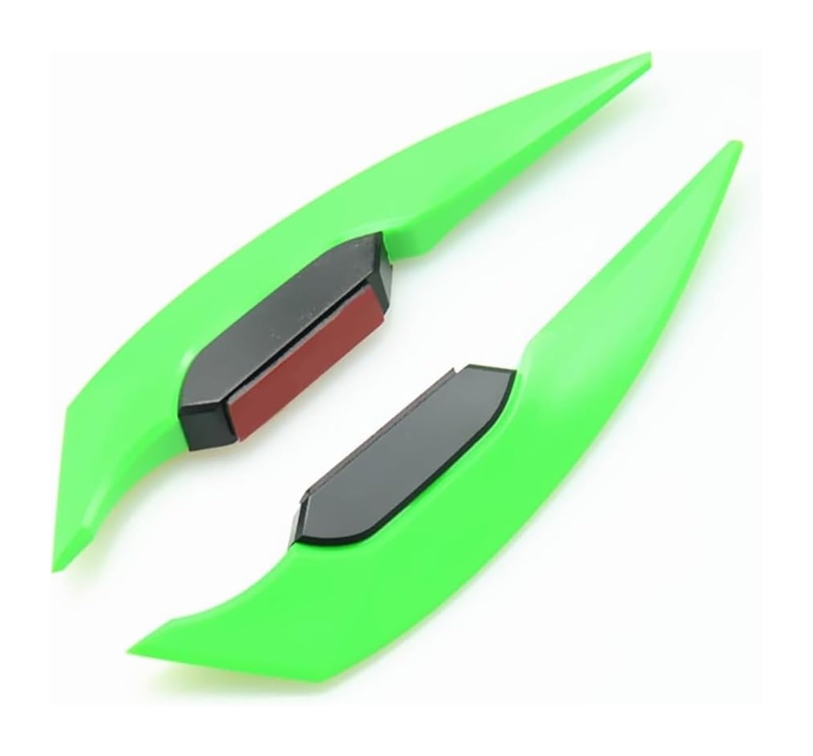 Seitenluftkanal Abdeckung 2 Stück Universal Motorrad Winglet Aerodynamischer Spoiler Flügel Seitenspoiler Aufkleber Dynamischer Flügel Für Motorrad Roller Seitenverkleidung(Grün) von SRVSQTPTVK