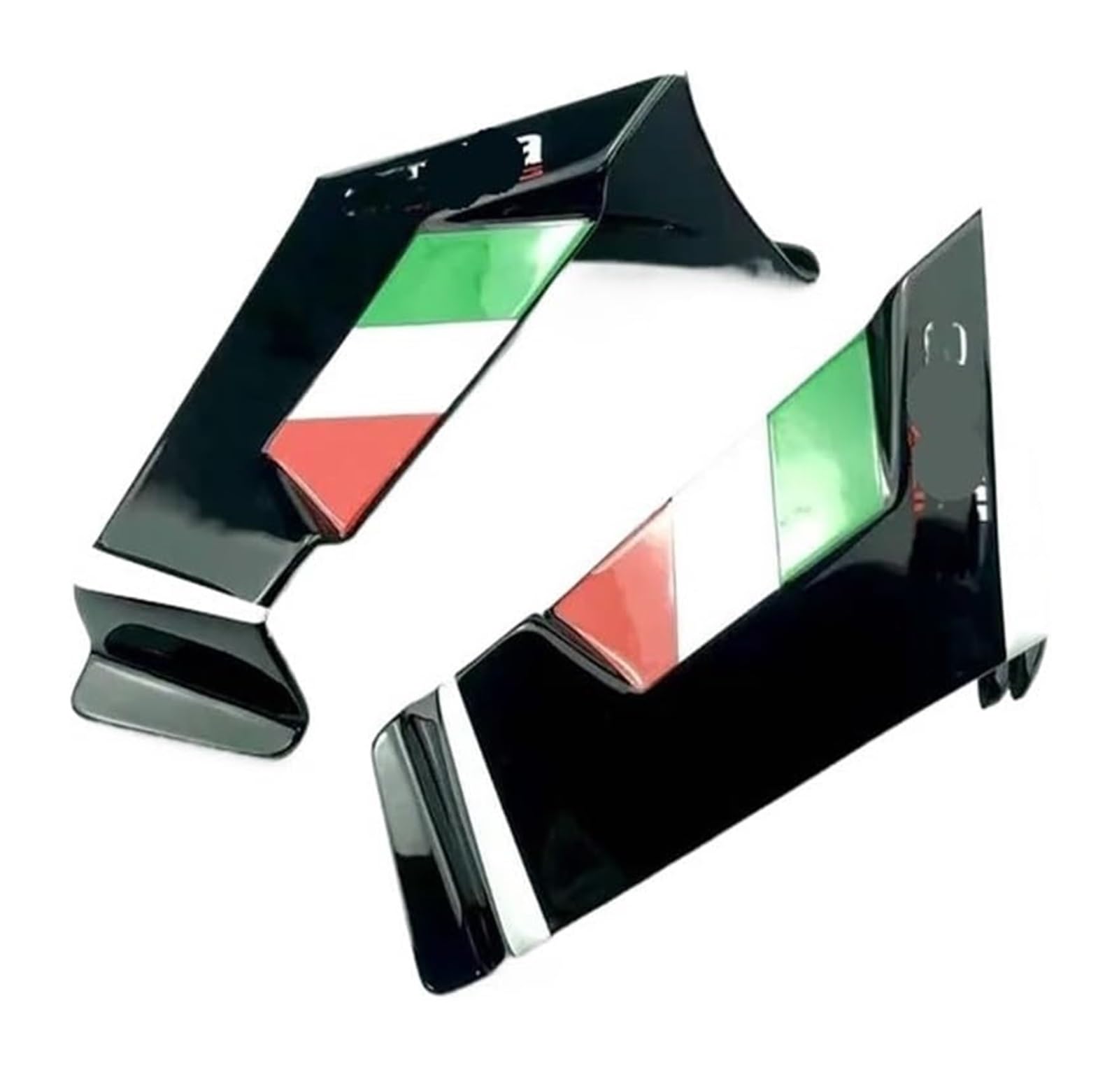 Seitenluftkanal Abdeckung Für A&prilia Für RS660 Für RS 660 Für Rs660 Für Rs 660 Motorrad Frontspoiler Winglet Aerodynamischer Wing Kit Spoiler Seitenverkleidung(Schwarz) von SRVSQTPTVK